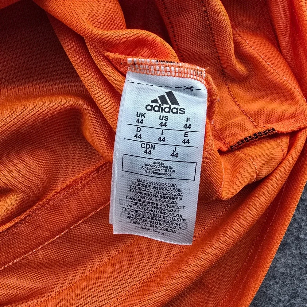 Adidas Edmonton Oilers NHL Jersey Mens 44 Orange Primegreen Hockey Fight Strap